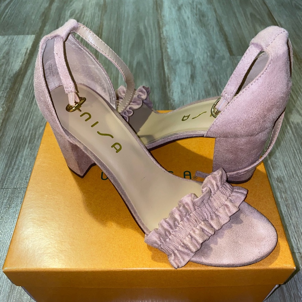 Unisa Light Pink Block Heels